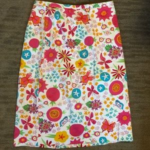 Harvé Benard Skirt Multicolor Flowers Size 4